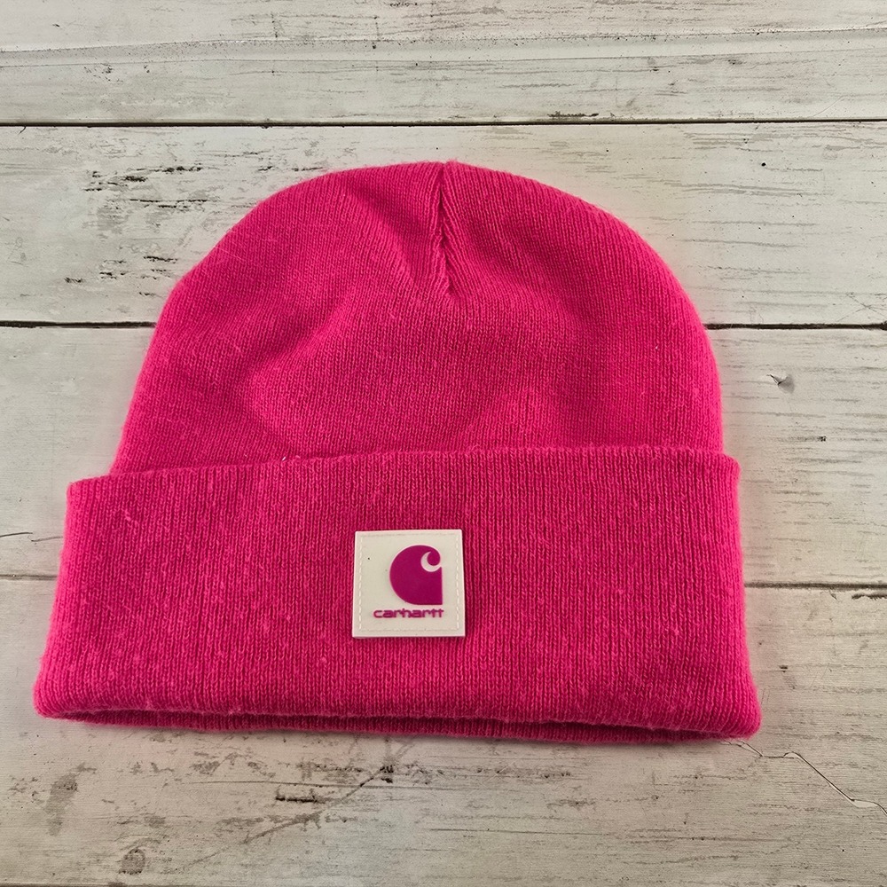 Carhartt Kids Youth Watch Hat Beanie Neon Pink Acrylic Knit AH9018 One Size